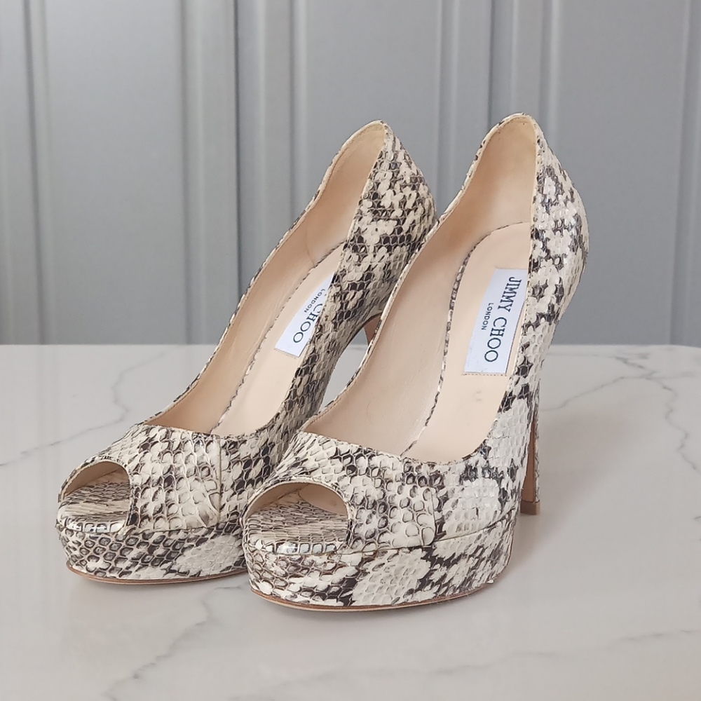 Jimmy Choo Snake Heels